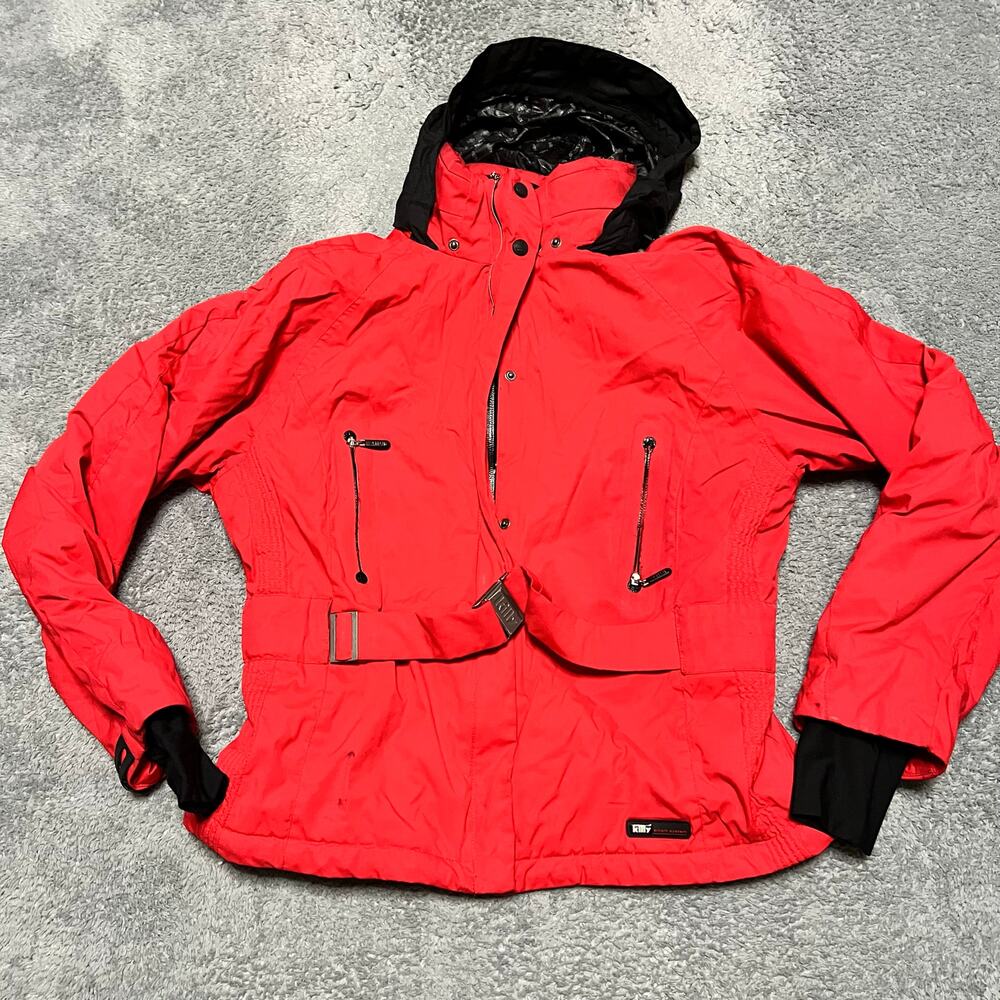 Killy Coat Womens 14 Smart System Recco Rescue System Red Belted **